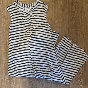 BUCKETLIST Black and White Pajama Set Classic Style